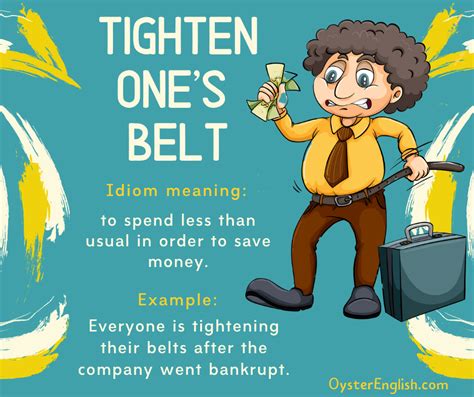 Варианты использования фразы "tighten your belt" в повседневной жизни