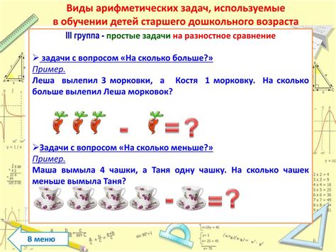 Виды арифметических ошибок