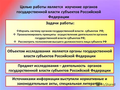 Задачи иных органов государственной власти