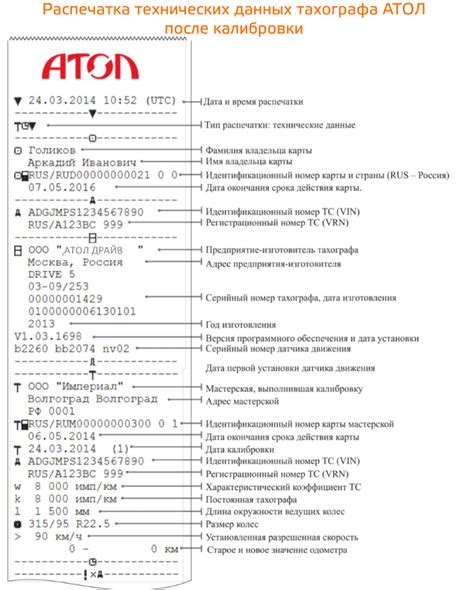 Неправильная калибровка тахографа