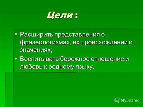 Общие представления о фразеологизмах