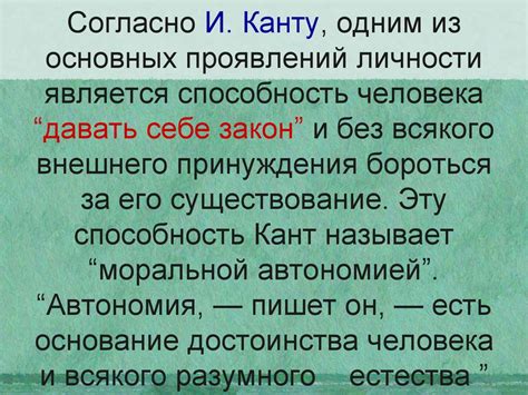 Обязанности личности по Канту: смысл и исполнение