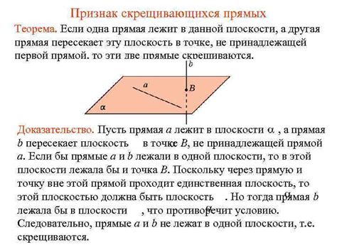 Определение скрещивающихся прямых