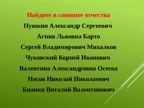 Особенности использования отчества Александровна