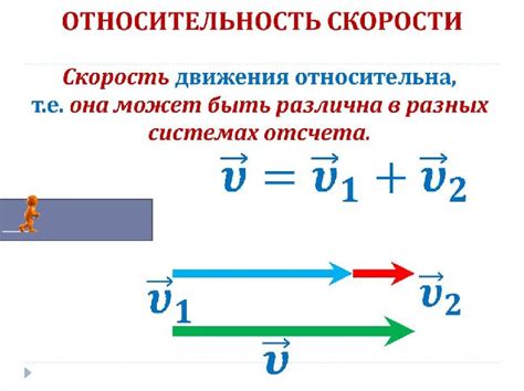 Относительность модуля скорости