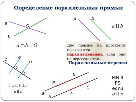 Попарно параллельные прямые: определение