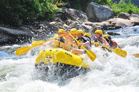 Популярные места для white water rafting