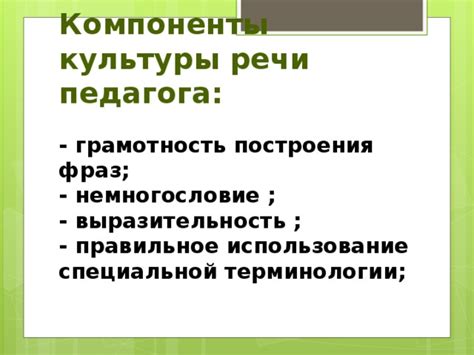 Правильное использование терминологии