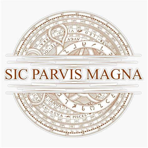 Применение фразы "sic parvis magna" в современности