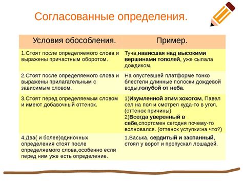 Примеры однородных второстепенных членов в предложениях: