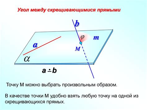 Примеры скрещивающихся прямых