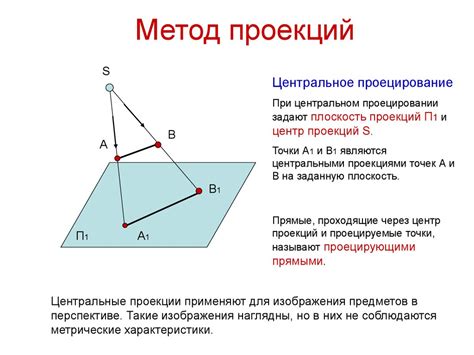 Пример вырожденной проекции в геометрии