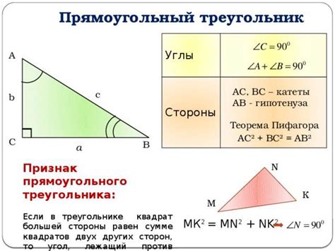 Пример №1: Углы в прямоугольном треугольнике