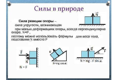 Реакция опоры: основные понятия