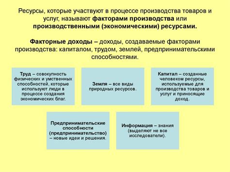 Роль экономической сущности в процессе производства