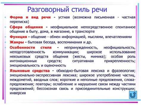 Семантика и использование в разговорной речи