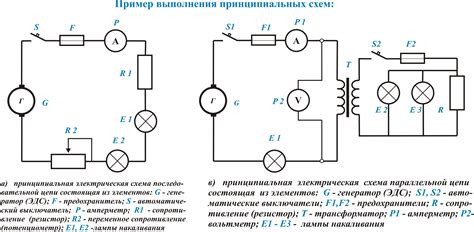 Схема внутри электрической цепи