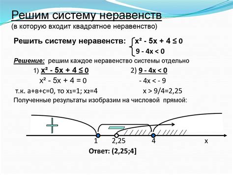 Целое решение системы неравенств