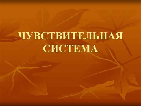 Чувствительная и интуитивная